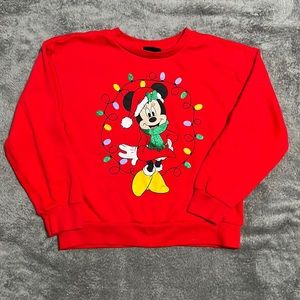 Girls Minnie Mouse Christmas sweatshirt